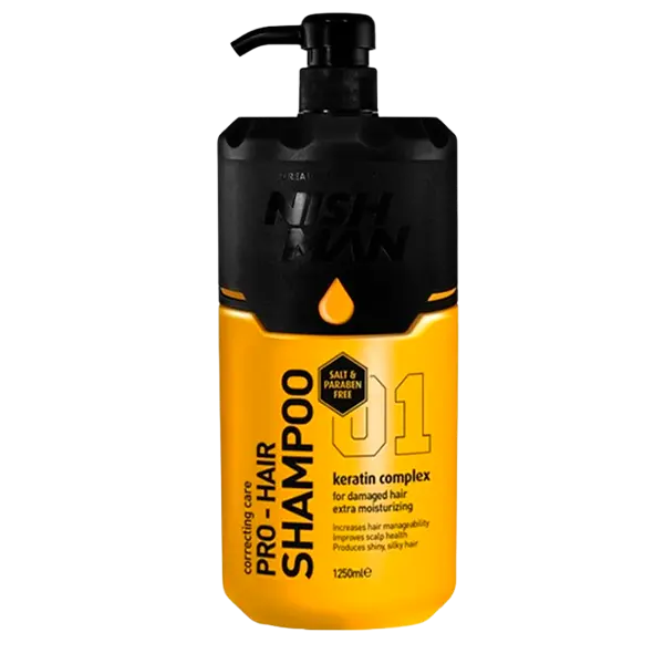 Nishman Champú Profesional 01 sin sal ni parabenos (1000 ml)