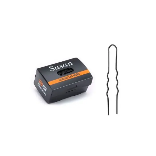 ASUER Horquilla Invisible Susan Negra (500 uds)