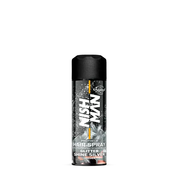 Nishman Laca de Color Glitter Plata