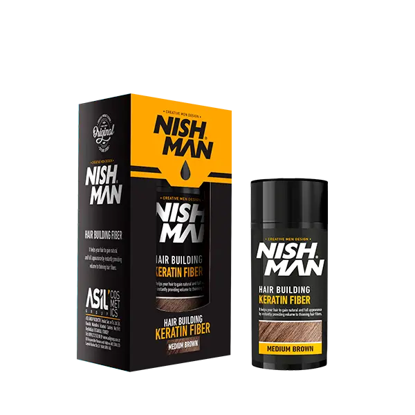 NISHMAN FIBRA CAPILAR MEDIUM BROWN 21g