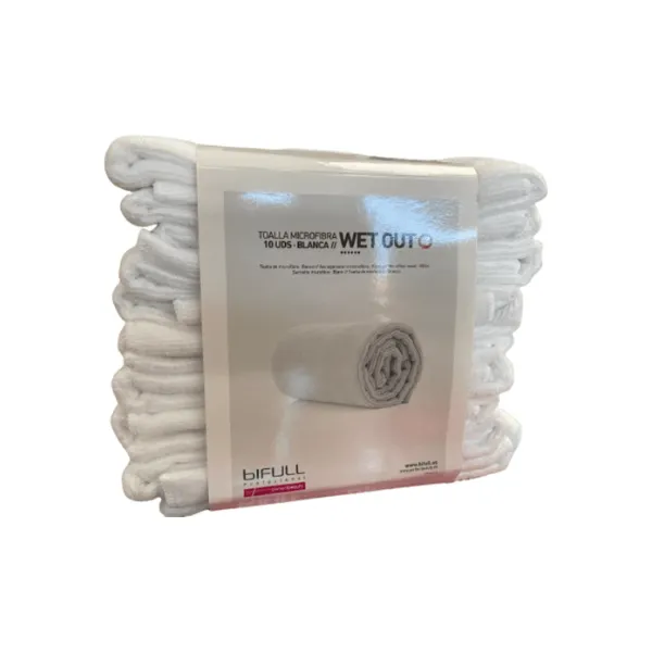 [PBTOALLABL] BIFULL Toalla Microfibra BLANCA (Pack 10 ud 73x40) 