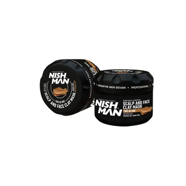 [nmn.clay2] NISHMAN Mascarilla arcilla cuero cabelludo y rostro (450 g) - Clay Mask
