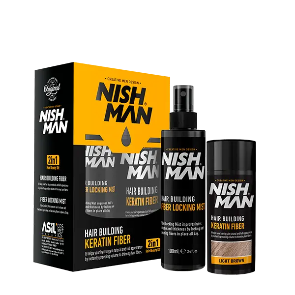 NISHMAN FIBRA CAPILAR + LACA LIGHT BROWN 21 g