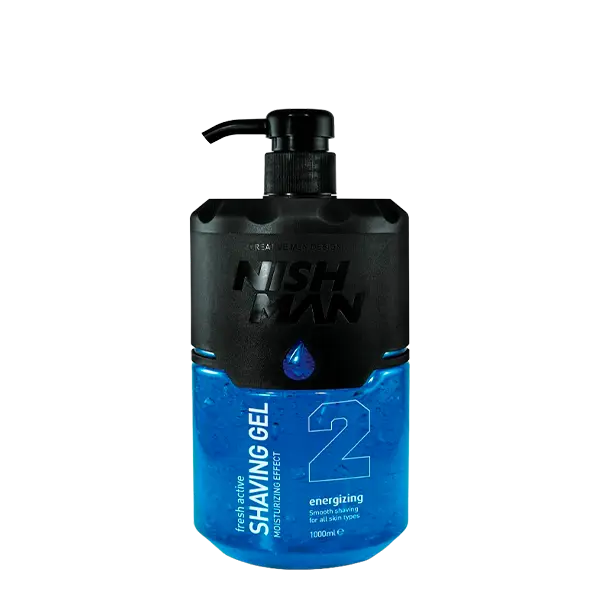 NISHMAN Shaving Gel Nº2 Blue Energizing (1000 ml)