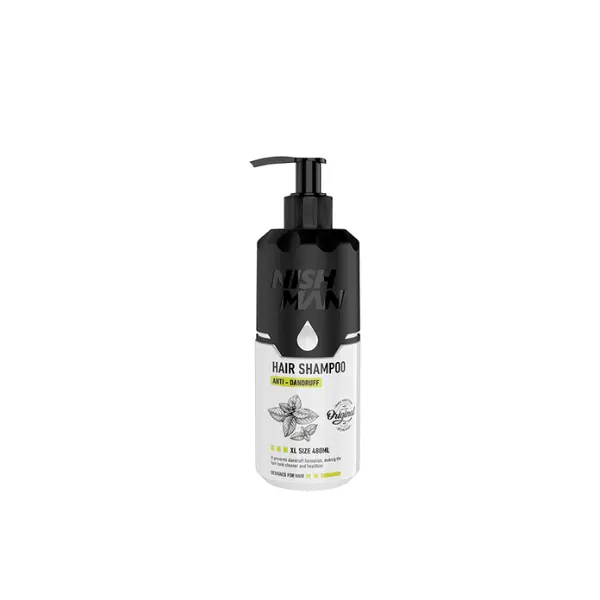[nmn.dand] NISHMAN Champú anti-caspa (480 ml)