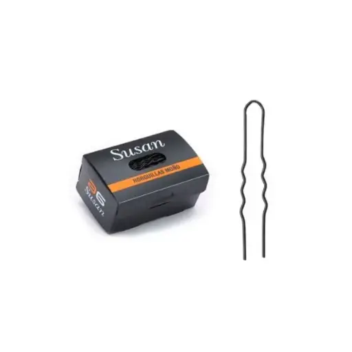 [22142N] ASUER Horquilla Invisible Susan Negra (500 uds)
