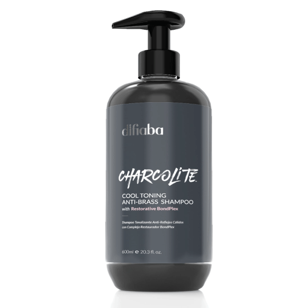 [9513147] DIFIABA Charcolite cool toning anti-brass shampoo 600 ml