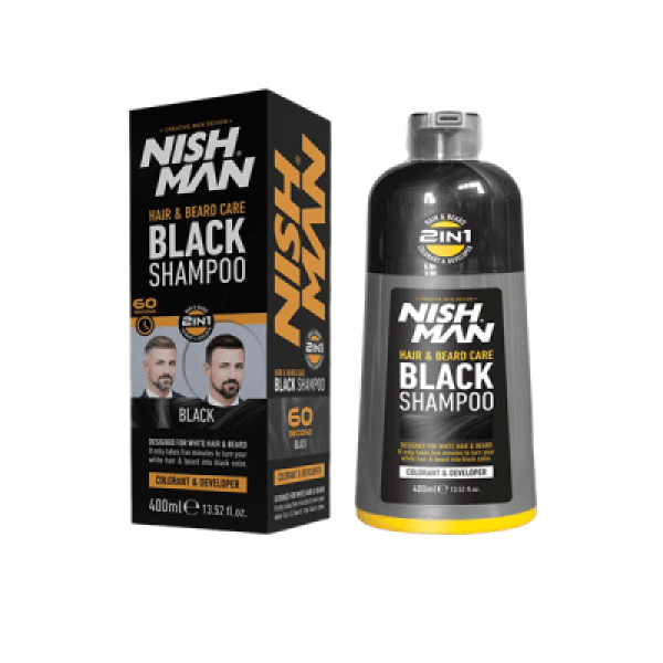 NISHMAN Champú progresivo NEGRO (400 ml)
