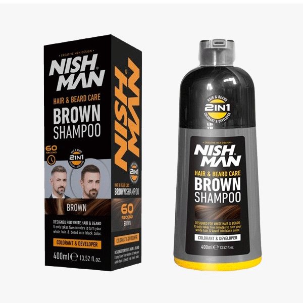 NISHMAN Champú progresivo CASTAÑO (400 ml) 
